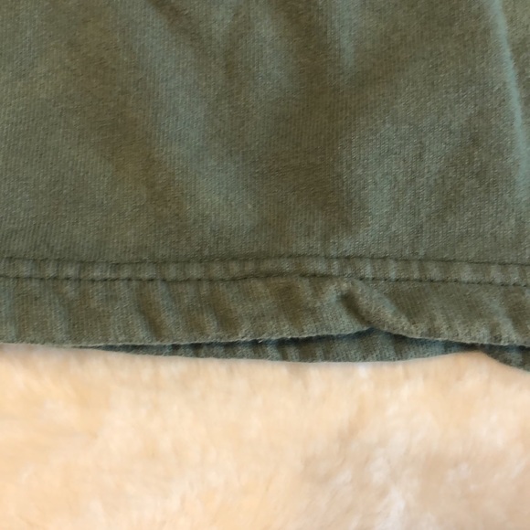 Vintage Made in the USA Distressed Green Pullover Sweatshirt with Big Trucks - Picture 9 of 16